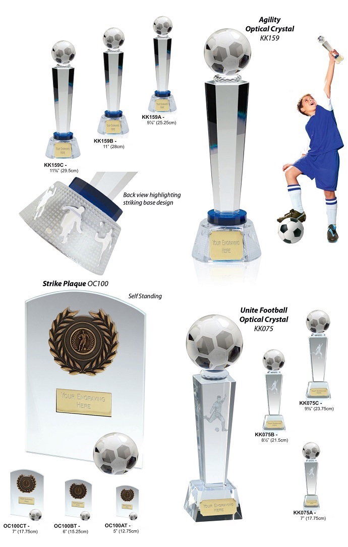 Football Optical Crystal